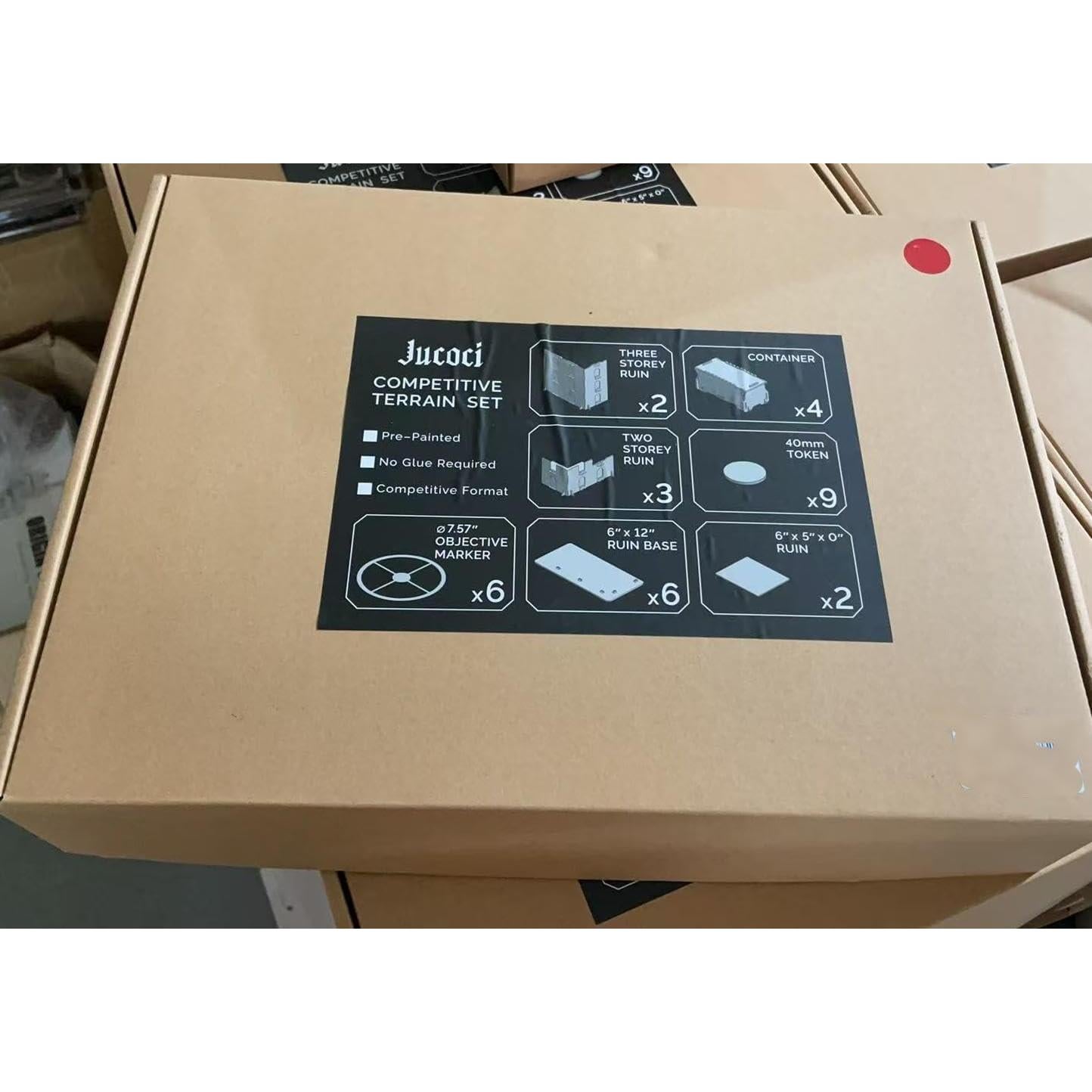 Kit de Terreno de Mesa Jucoci 9PCS Compatible WH40K Blanco