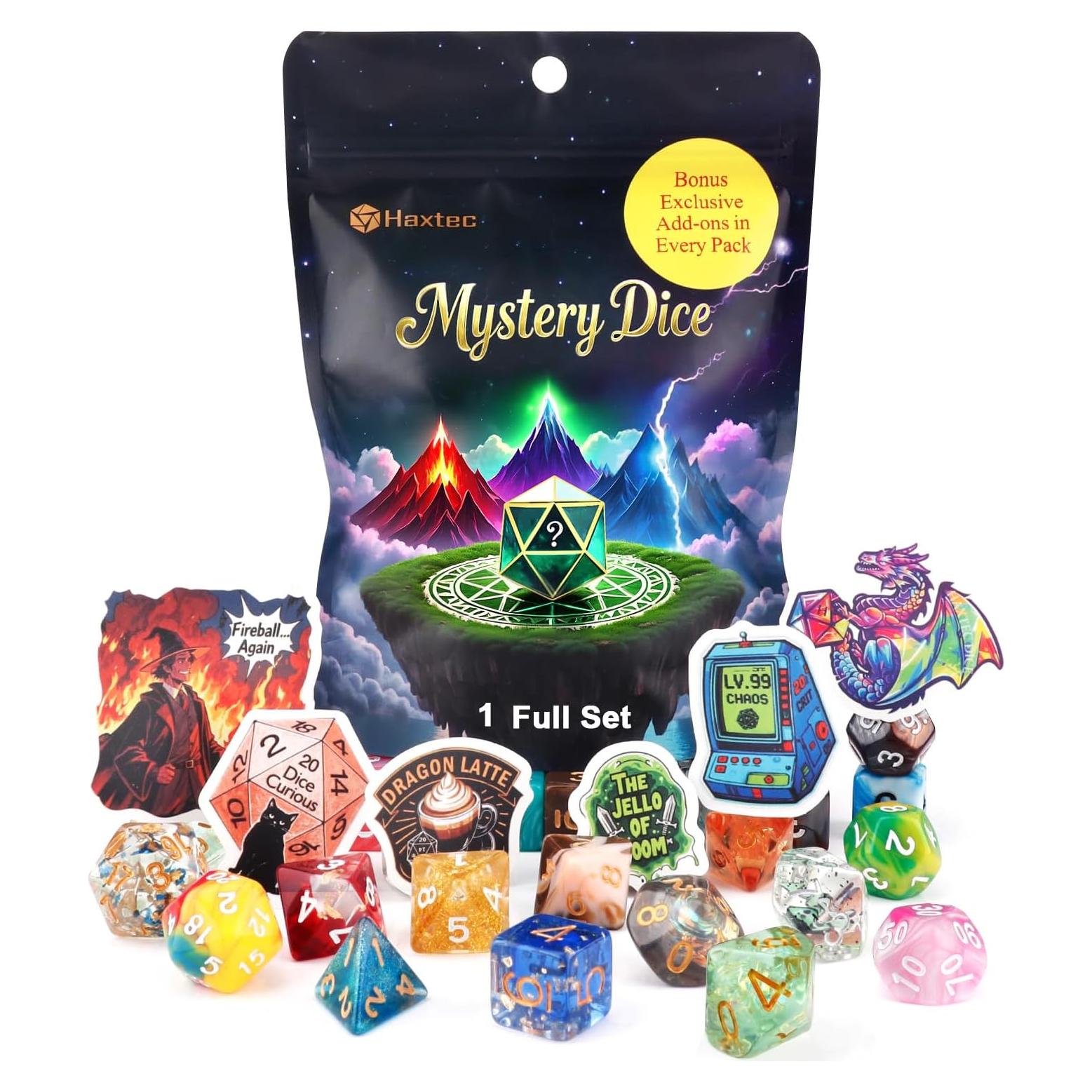 Conjunto de Dados Poliedricos DND Haxtec 5 Sets 35 Dados