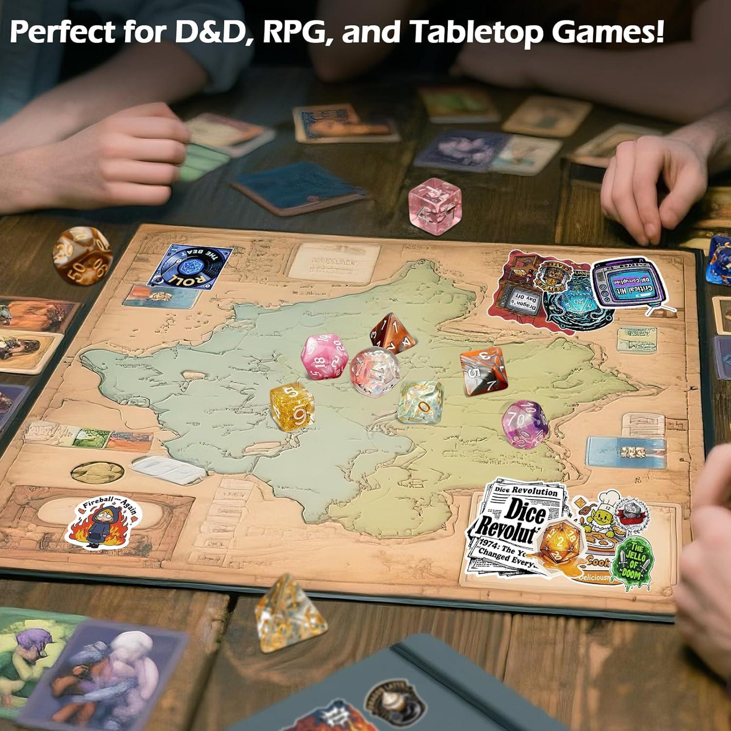 Conjunto de Dados Poliedricos DND Haxtec 5 Sets 35 Dados