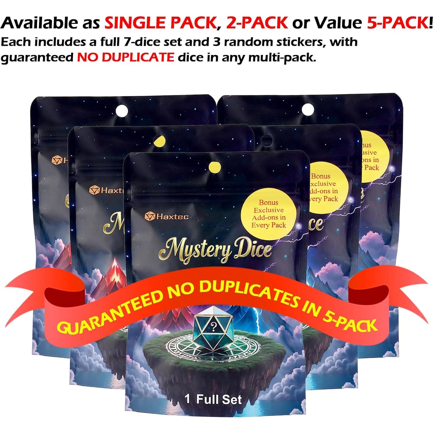 Conjunto de Dados Poliedricos DND Haxtec 5 Sets 35 Dados