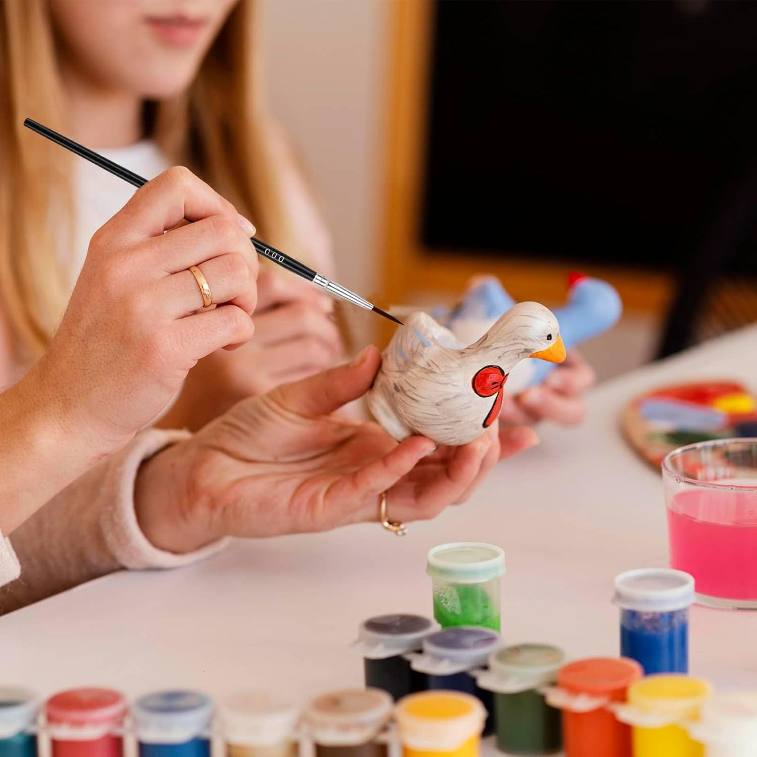 Juego de Pinceles de Detalle Anezus 30 Piezas Finos #0 #00 #000