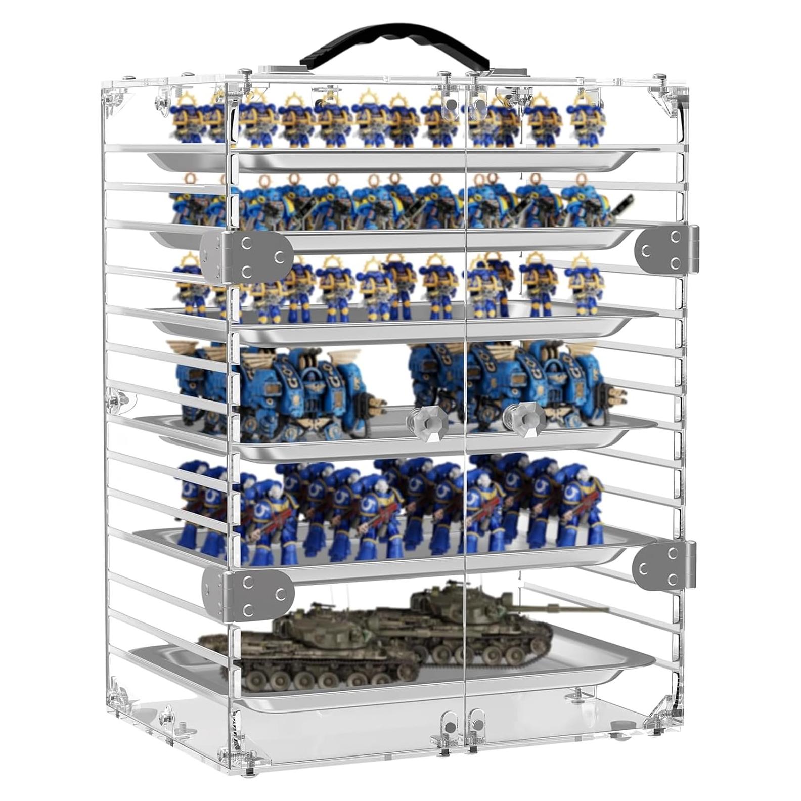 Caja de Almacenamiento Miniatura ITHWIU Acrílico 6 Bandejas