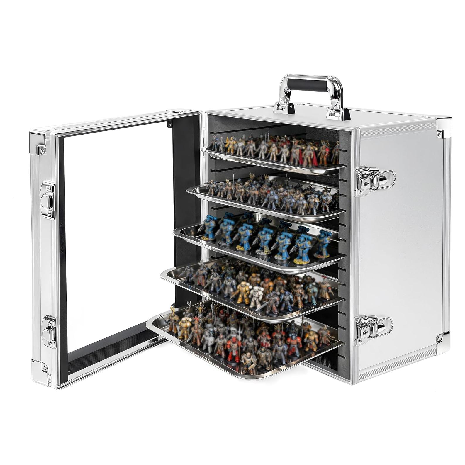 Caja de Almacenamiento de Miniaturas ITHWIU con 5 Bandejas