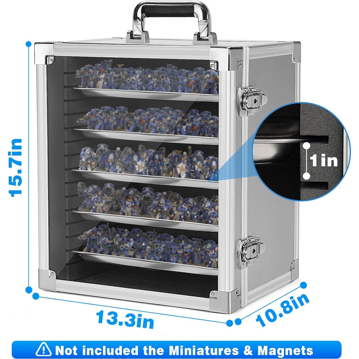 Caja de Almacenamiento de Miniaturas ITHWIU con 5 Bandejas