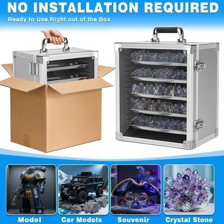 Caja de Almacenamiento de Miniaturas ITHWIU con 5 Bandejas