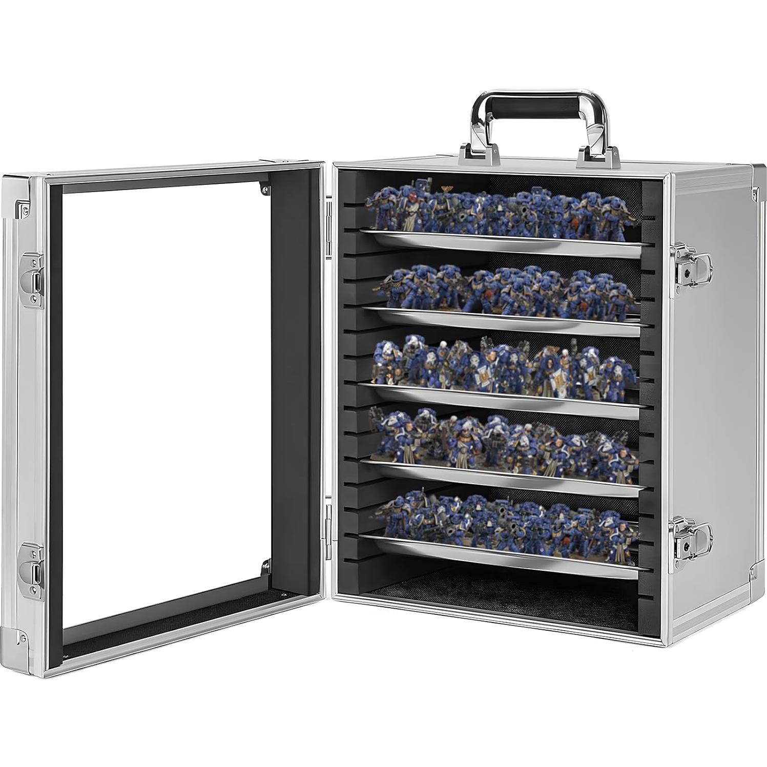 Caja de Almacenamiento de Miniaturas ITHWIU con 5 Bandejas