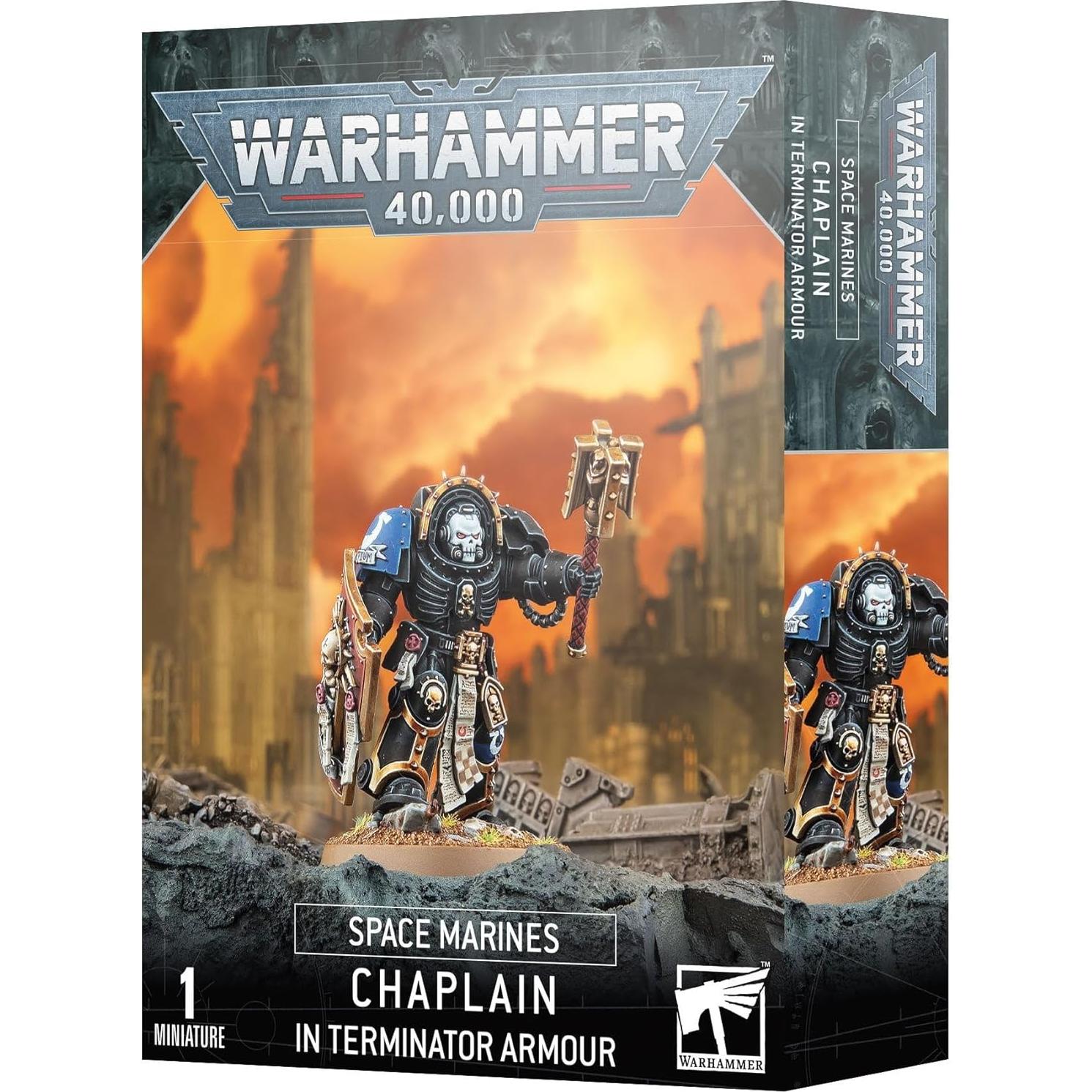 Figura Coleccionable Games Workshop Warhammer 40K Capellán Terminator