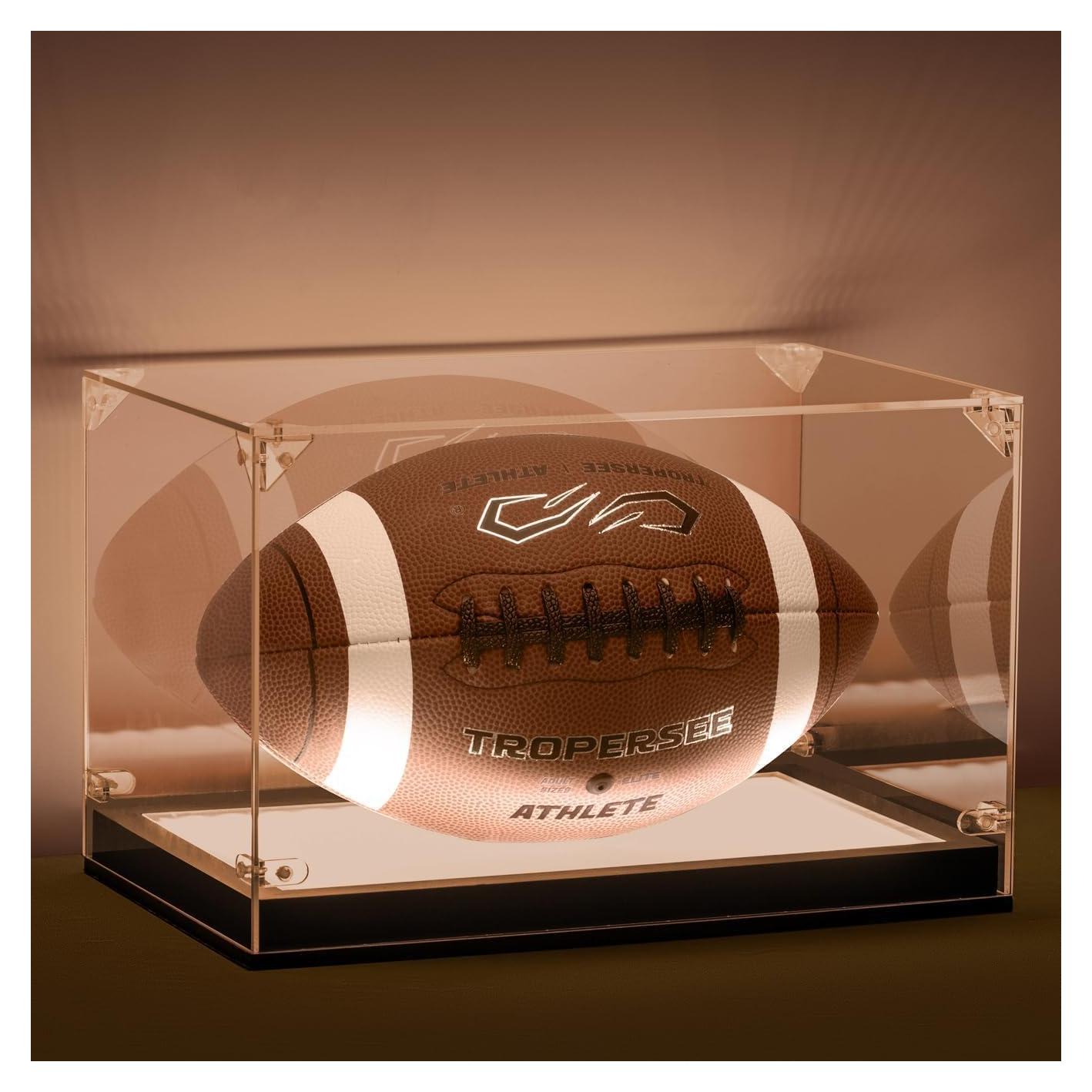 Estuche para Fútbol GYaozii con Luz LED y Base de Madera