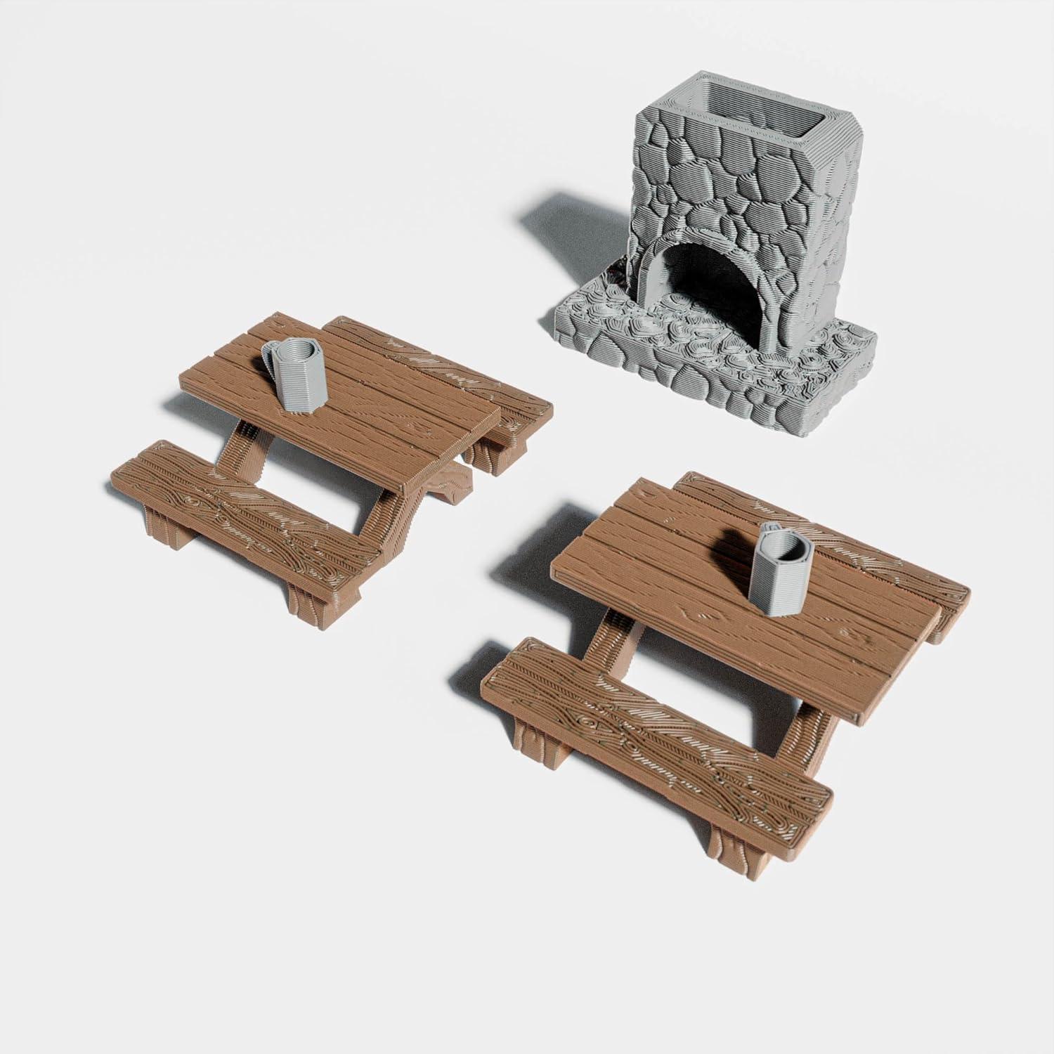 Juego de Terreno de Taberna STAHLHAMMERS - 70 Piezas 28mm