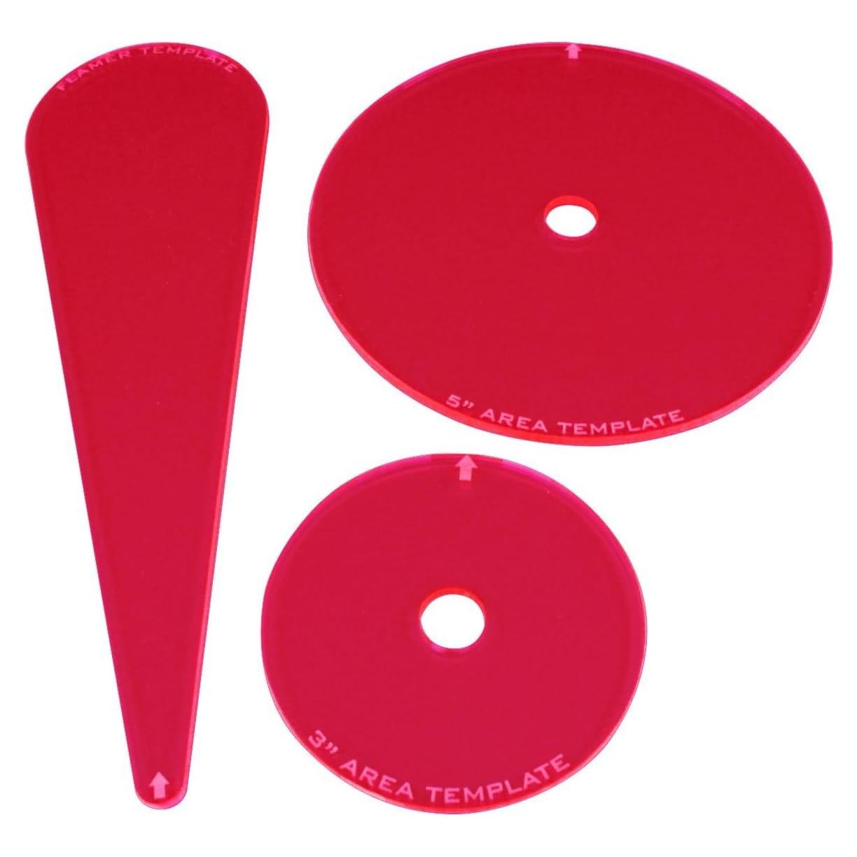 Juego de Plantillas LITKO Armageddon 3 Piezas Acrílico 12.7 cm