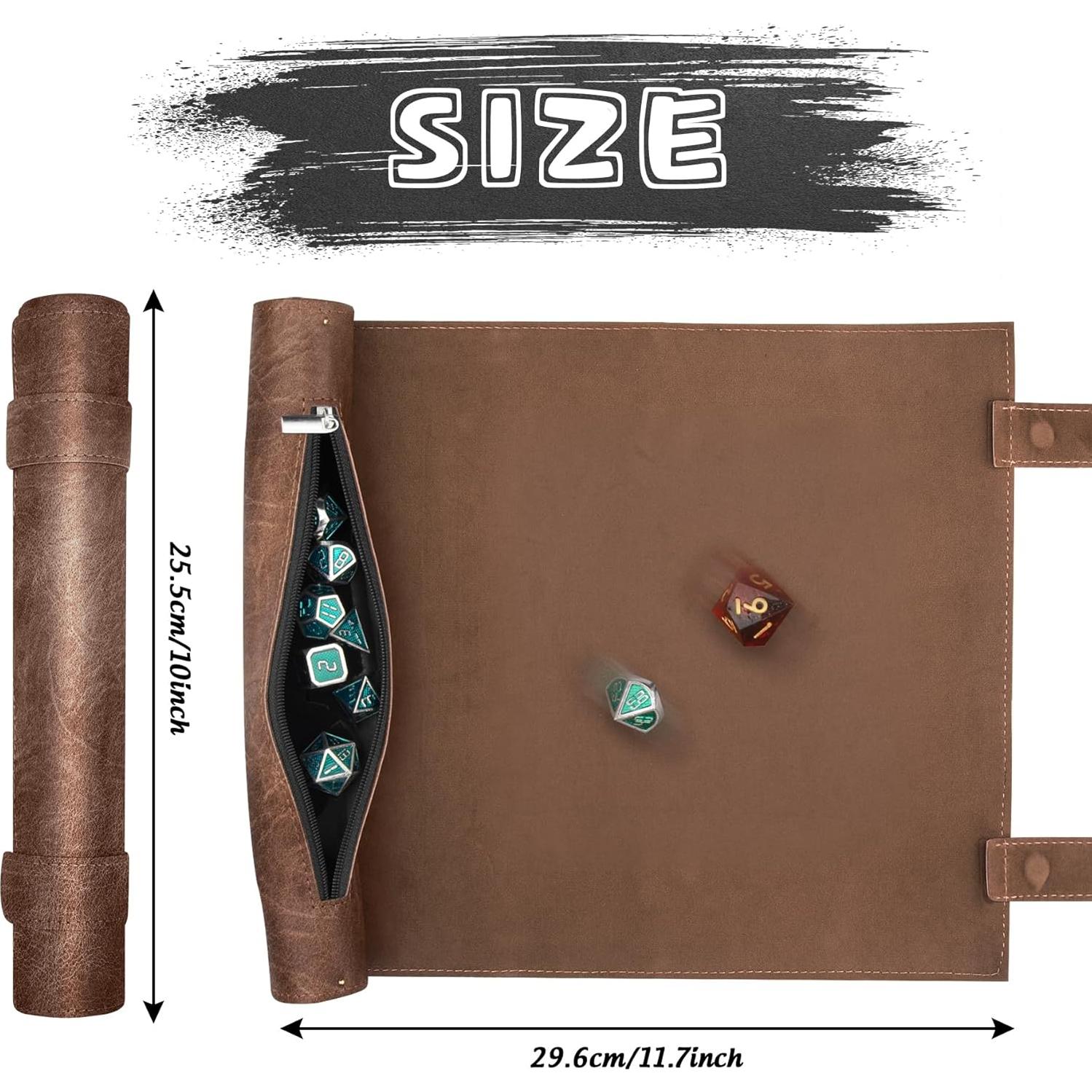 Tapete Magnético para Dados SIQUK 2 Piezas Verde Camello