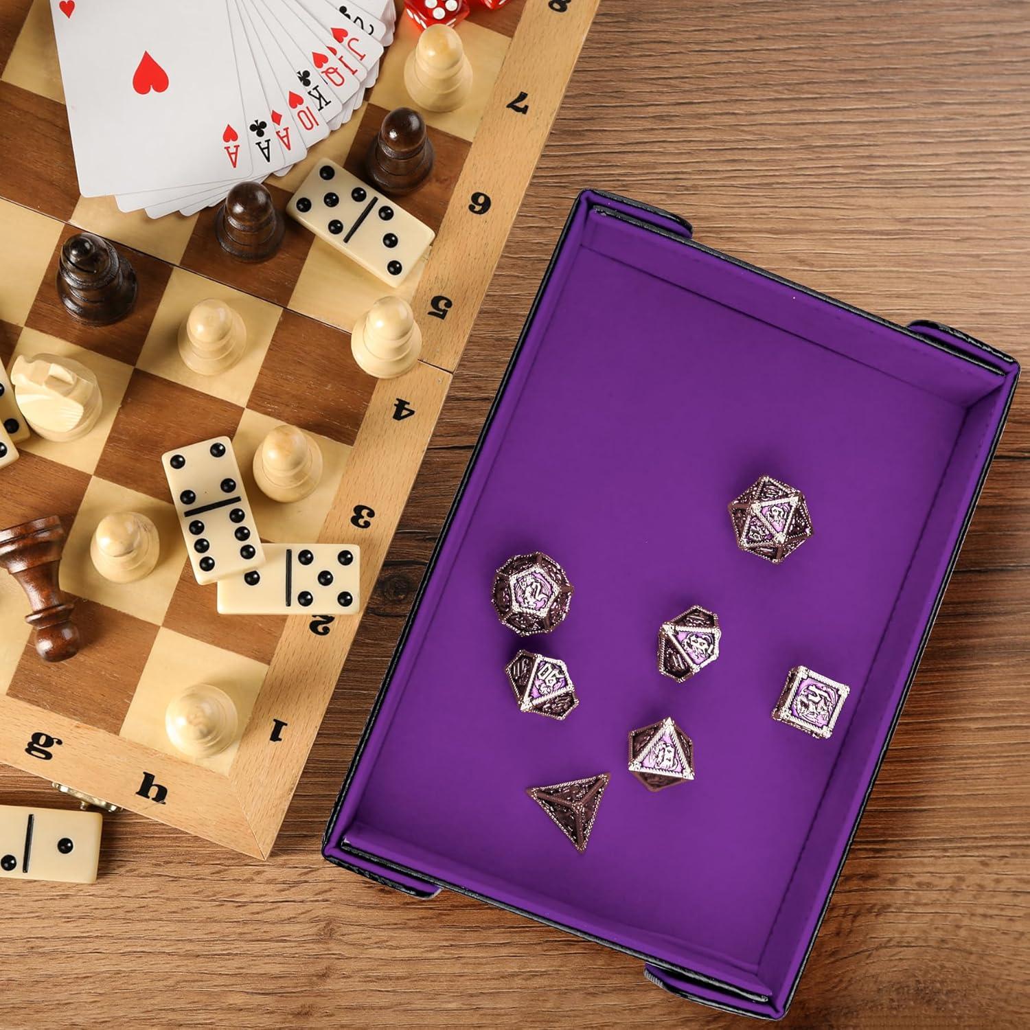 Bandeja de Dados Magnética Plegable SIQUK Violeta 27x19 cm