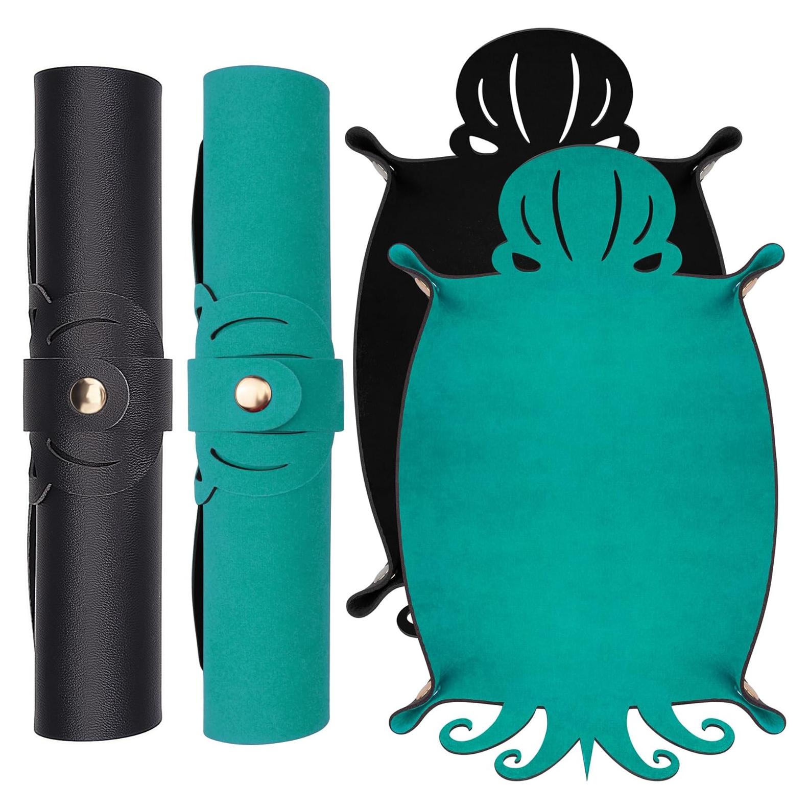 Bandeja de Dados de Pulpo SIQUK 2 Piezas Cian y Negro