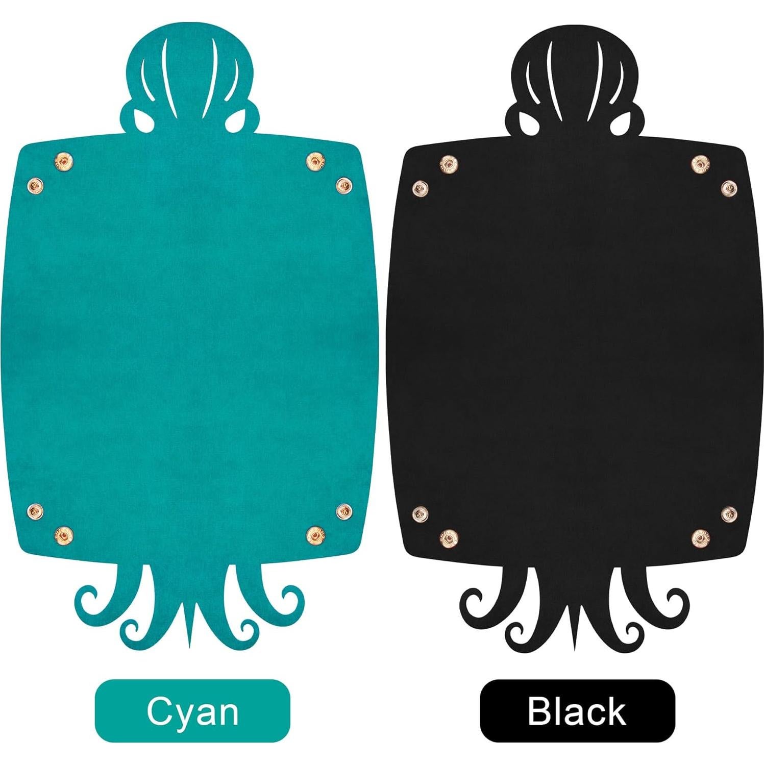 Bandeja de Dados de Pulpo SIQUK 2 Piezas Cian y Negro