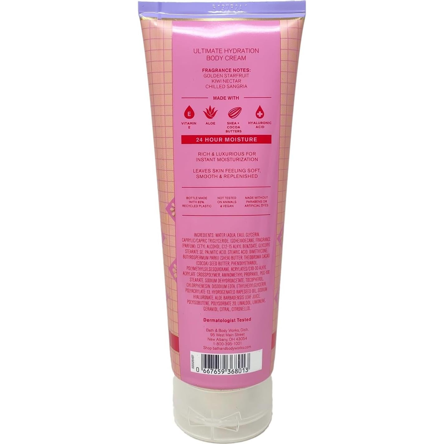 Conjunto de Regalo Deluxe Bath & Body Works Sangría de Fruta Estrella - Crema, Bruma, Gel y Jabón