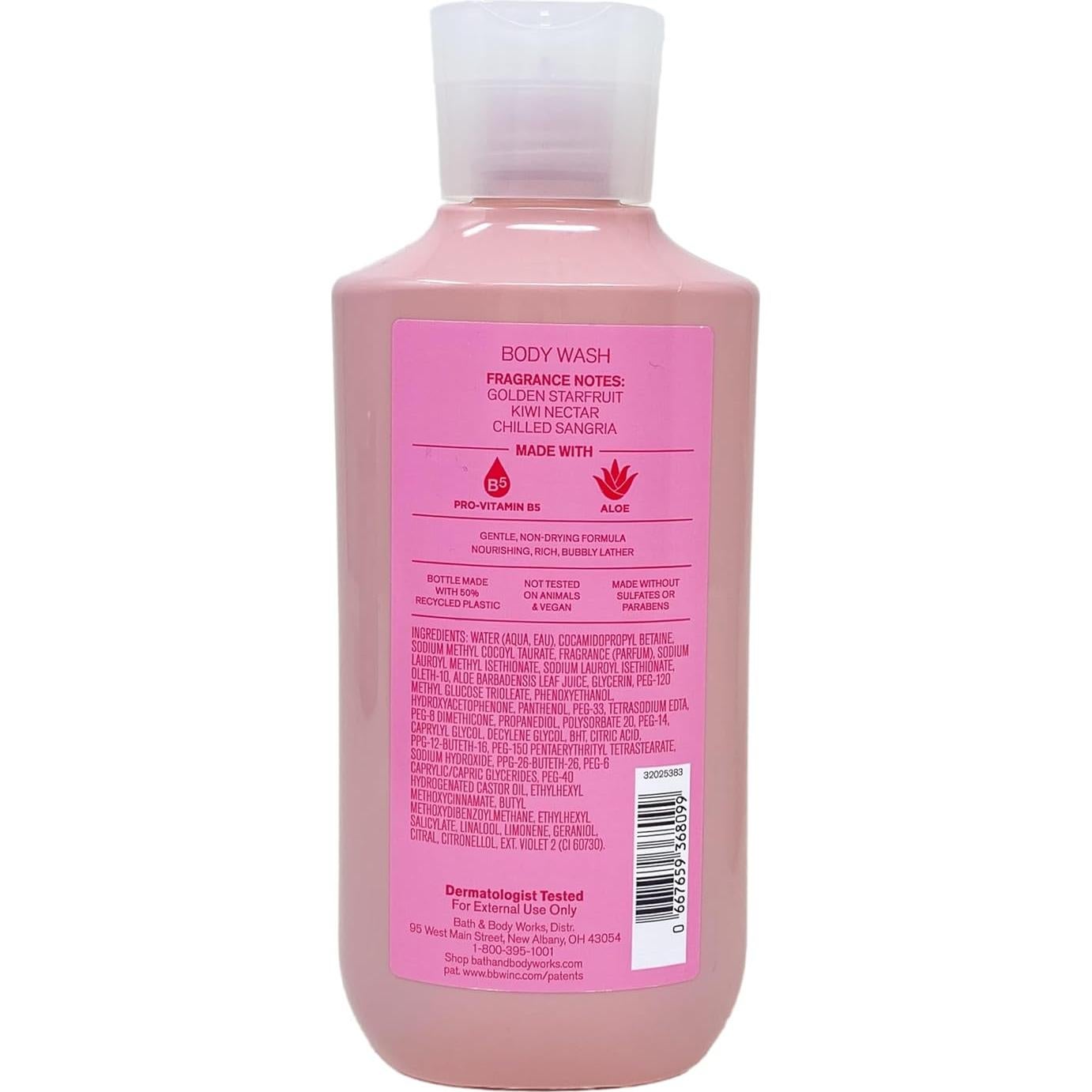 Conjunto de Regalo Deluxe Bath & Body Works Sangría de Fruta Estrella - Crema, Bruma, Gel y Jabón