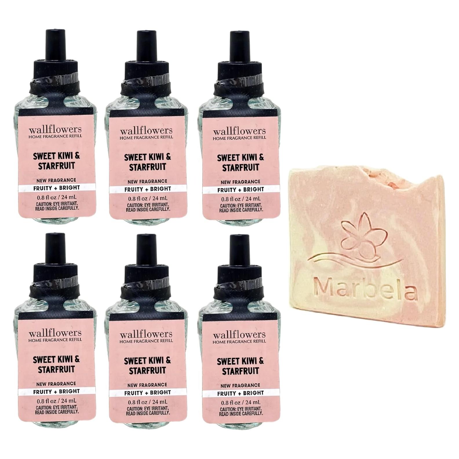 Recarga Fragancia Kiwi Dulce y Fruta Estrella 6x24mL Baño y Cuerpo