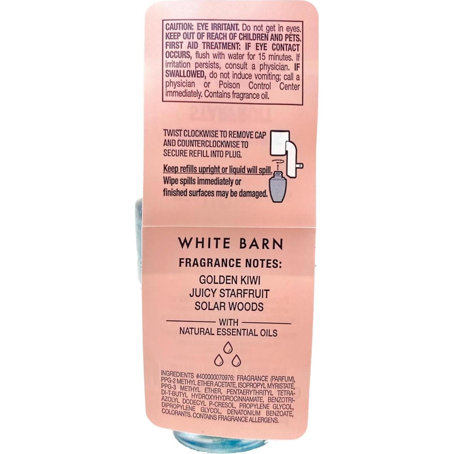 Recargas de Fragancia para el Hogar Wallflowers Baño y Cuerpo 4x24mL