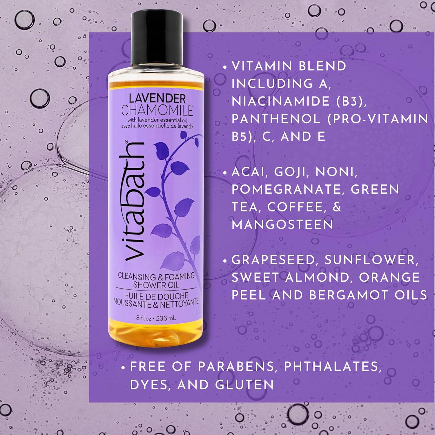 Vitabath Aceite de Ducha Lavanda y Manzanilla 236.6 ml