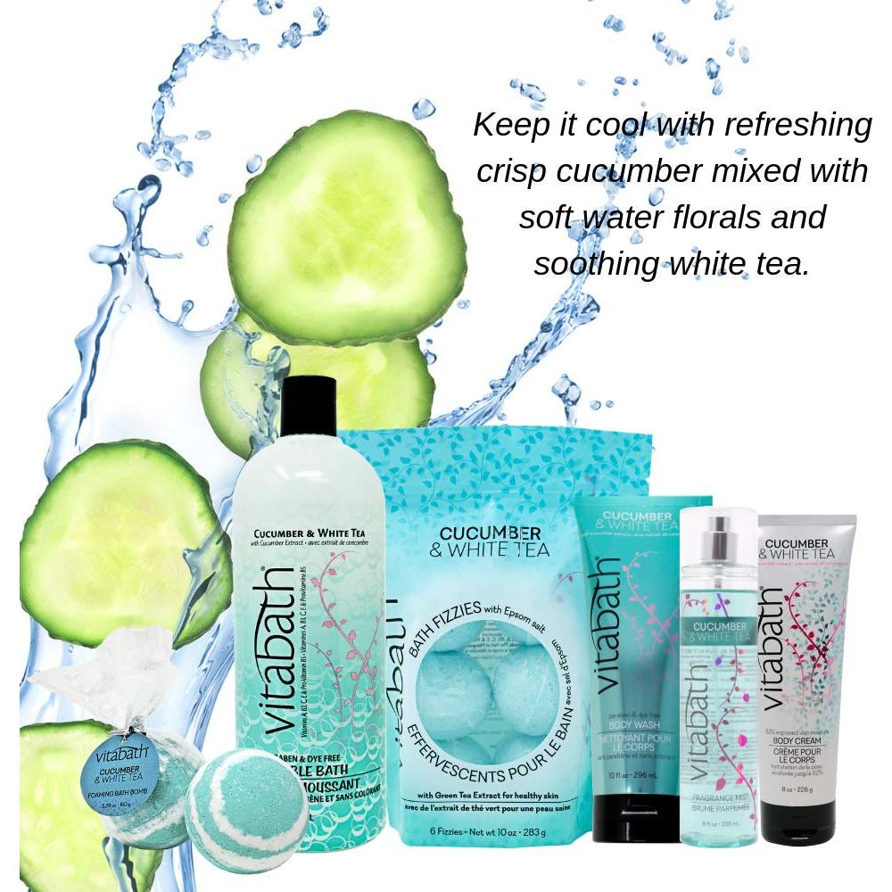 Gel de Ducha Hidratante Vitabath Pepino y Té Blanco 340 g