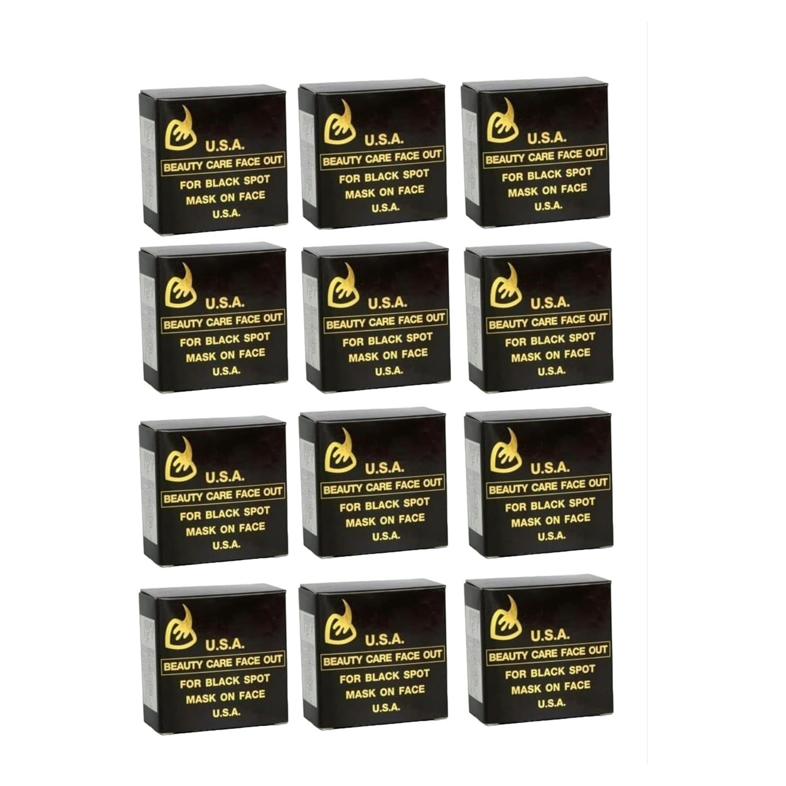 Jabón Negro K.Brothers 12 Unidades 50g Anti Acné y Envejecimiento