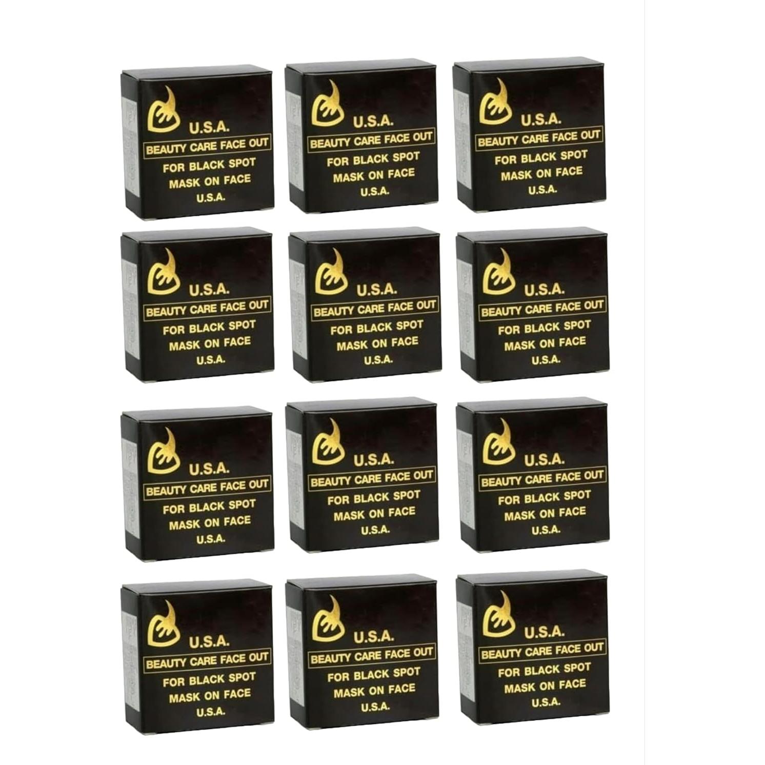 Jabón Negro K.Brothers 12 Unidades 50g Anti Acné y Envejecimiento