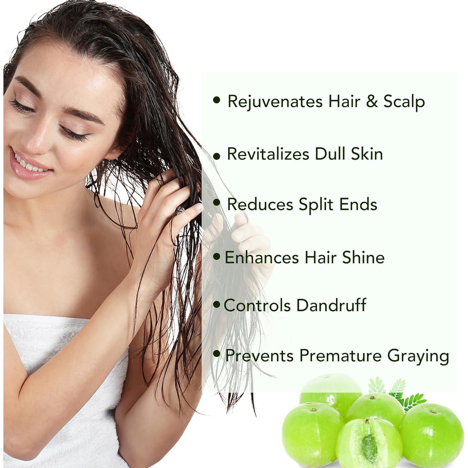 Aceite de Amla 100% Puro Orgánico 60ml - Crecimiento y Hidratación