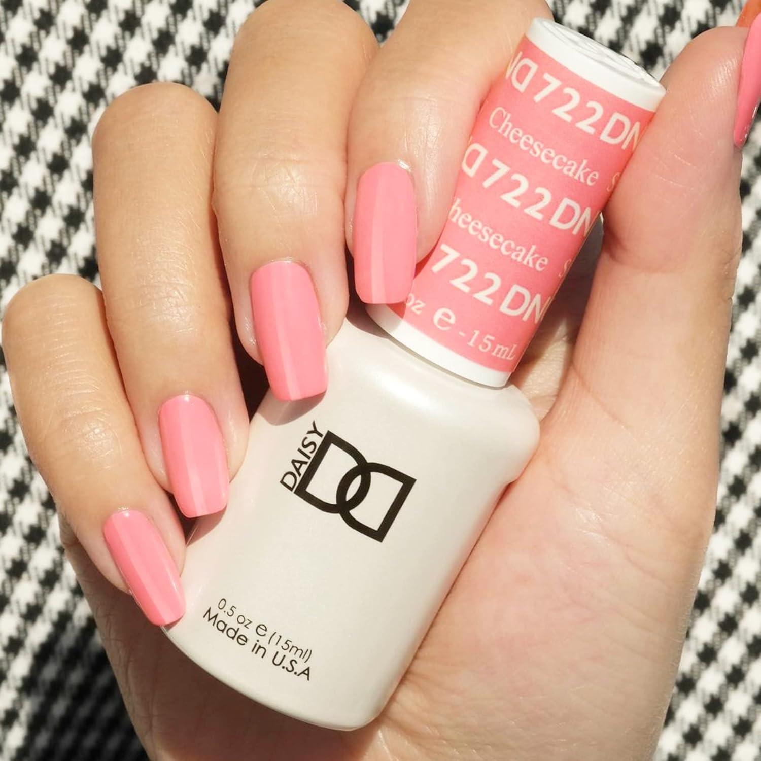 Conjunto de Esmalte en Gel DND Rosa 15 ml UV/LED y Secado al Aire