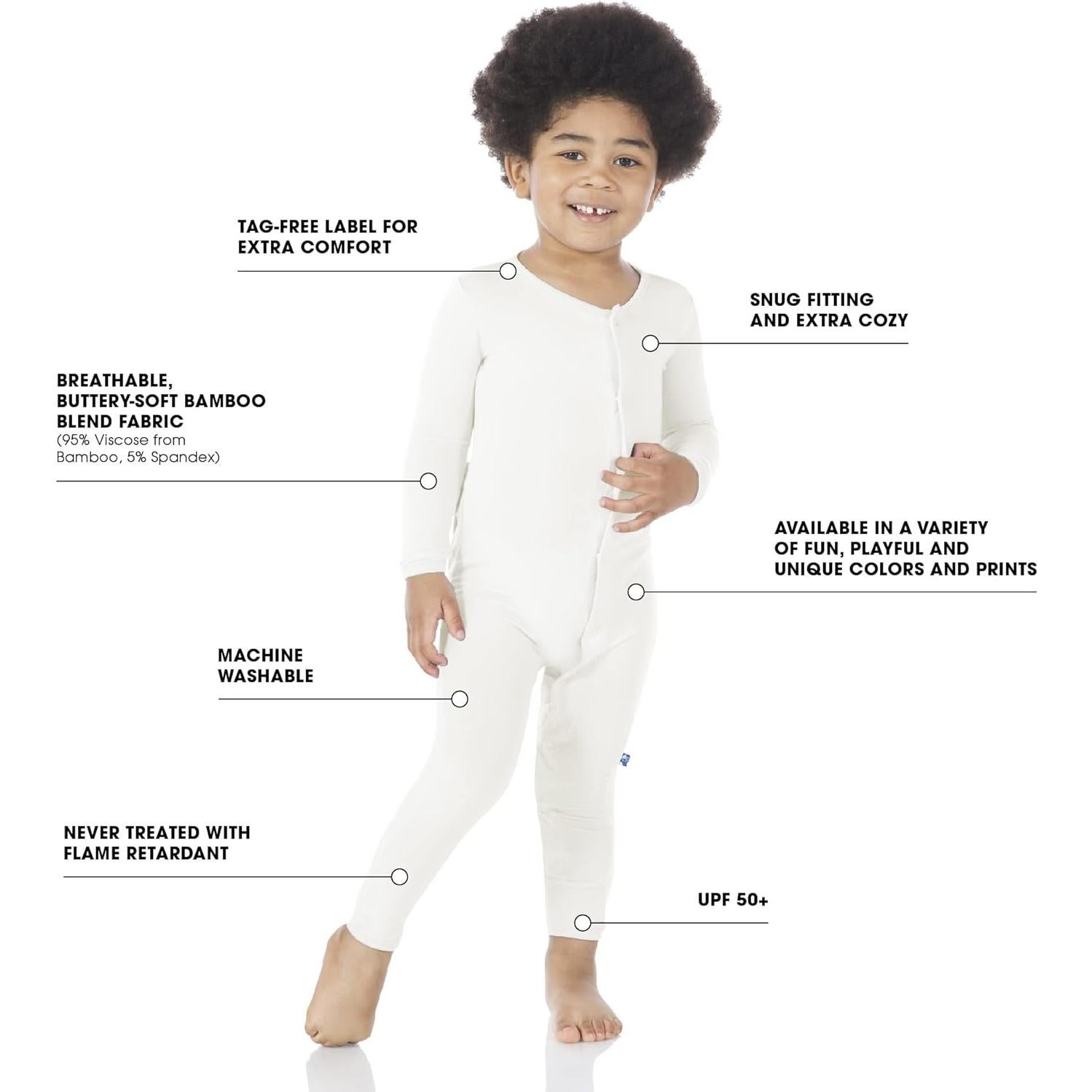 Mono KicKee para Bebé 3-6 Meses Cremallera Suave UPF 50+