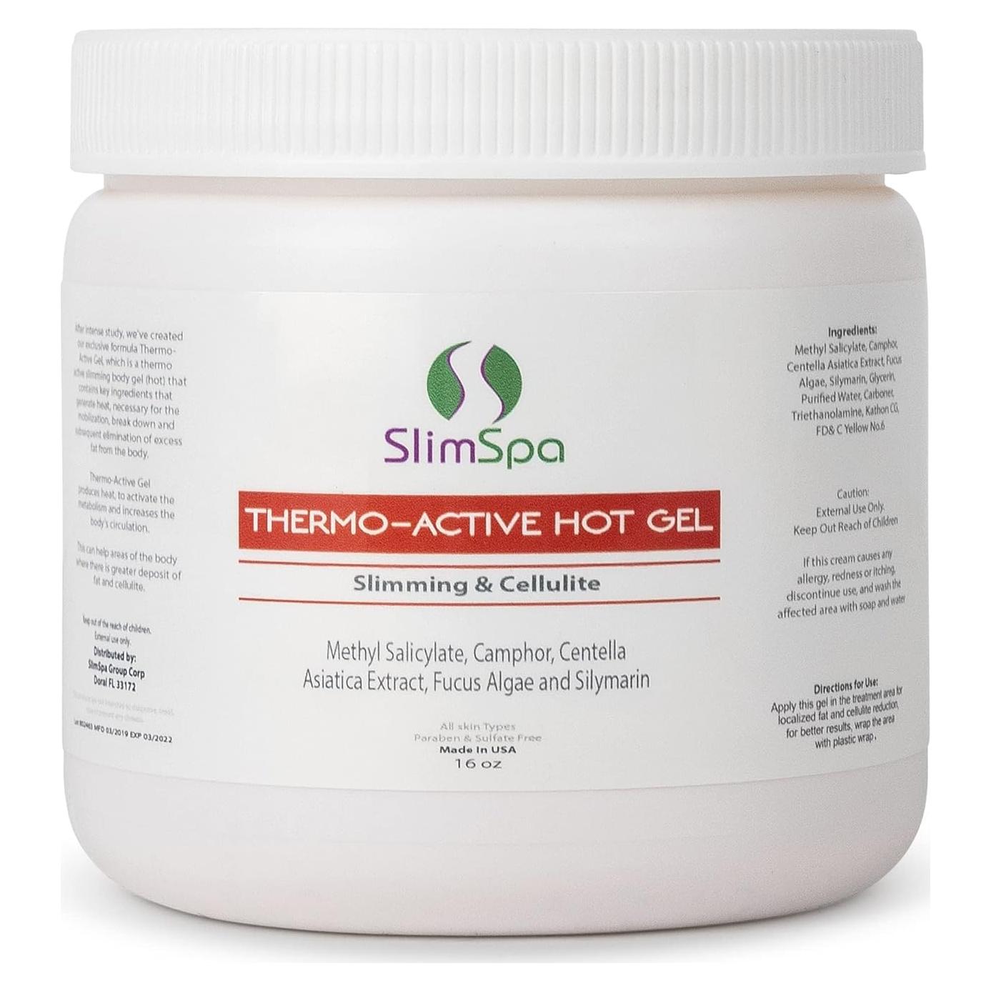 Gel Caliente Termo-Activo SlimSpa 473ml - Eliminador de Celulitis