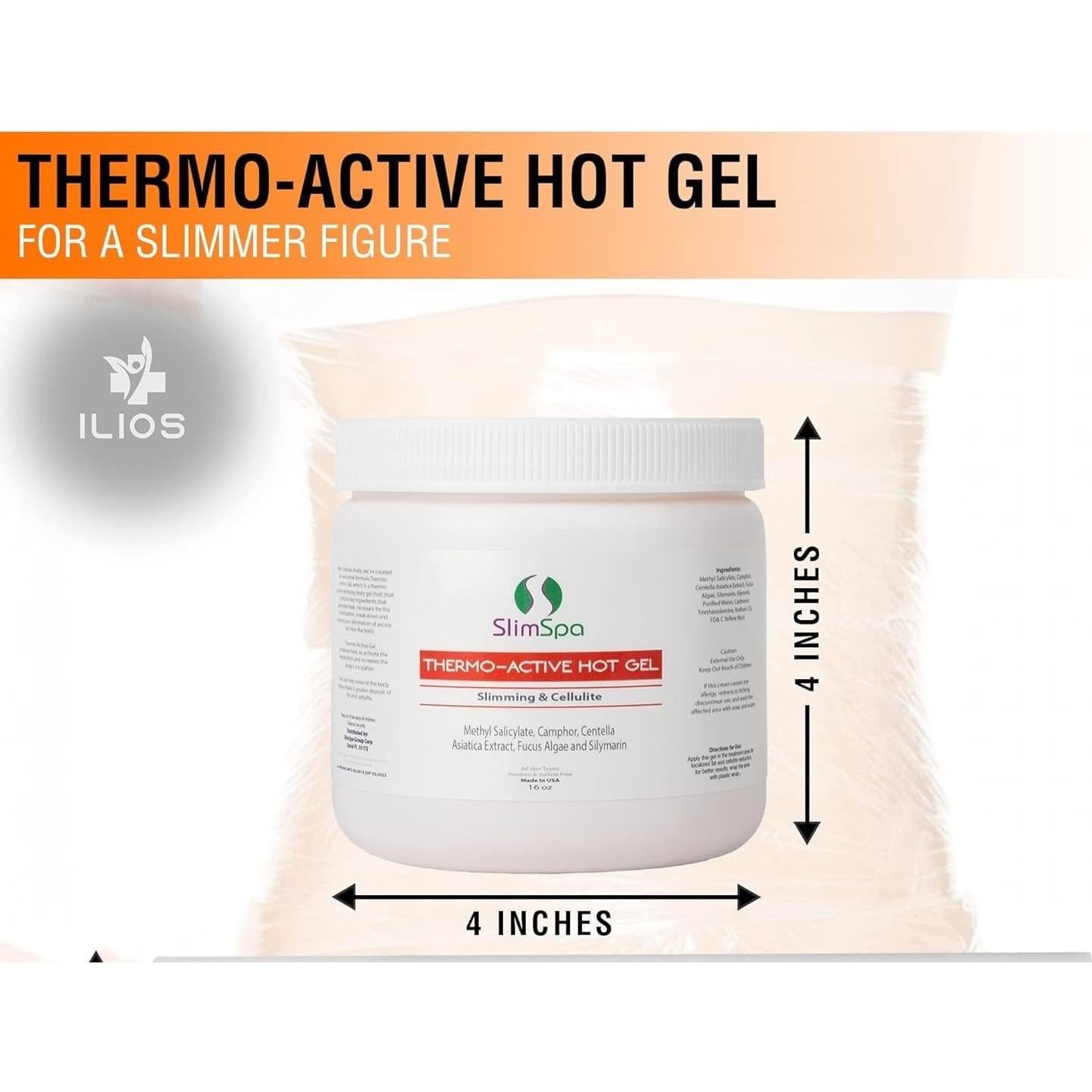 Gel Caliente Termo-Activo SlimSpa 473ml - Eliminador de Celulitis