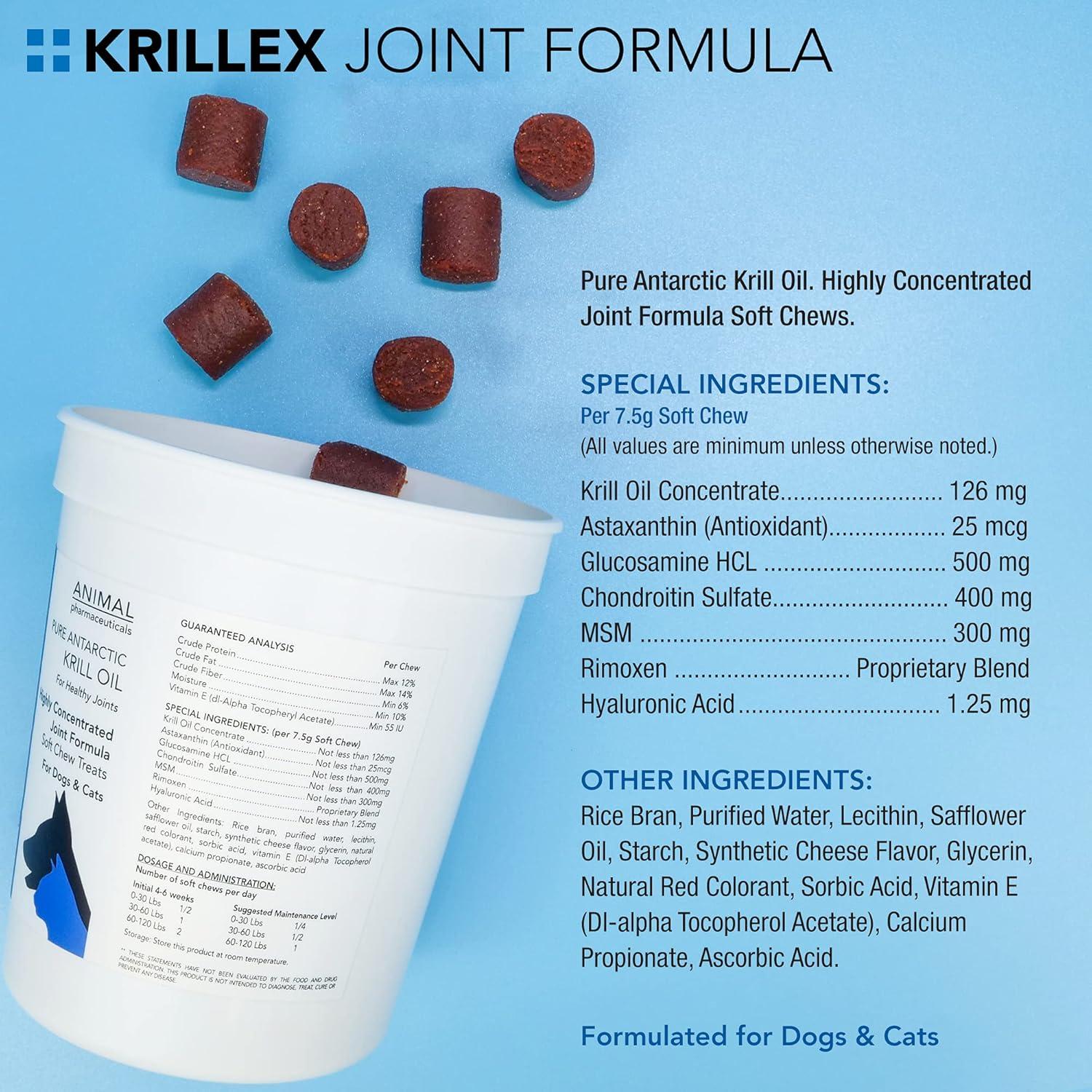 Suplemento Articular Krillex para Perros y Gatos - 60 Golosinas