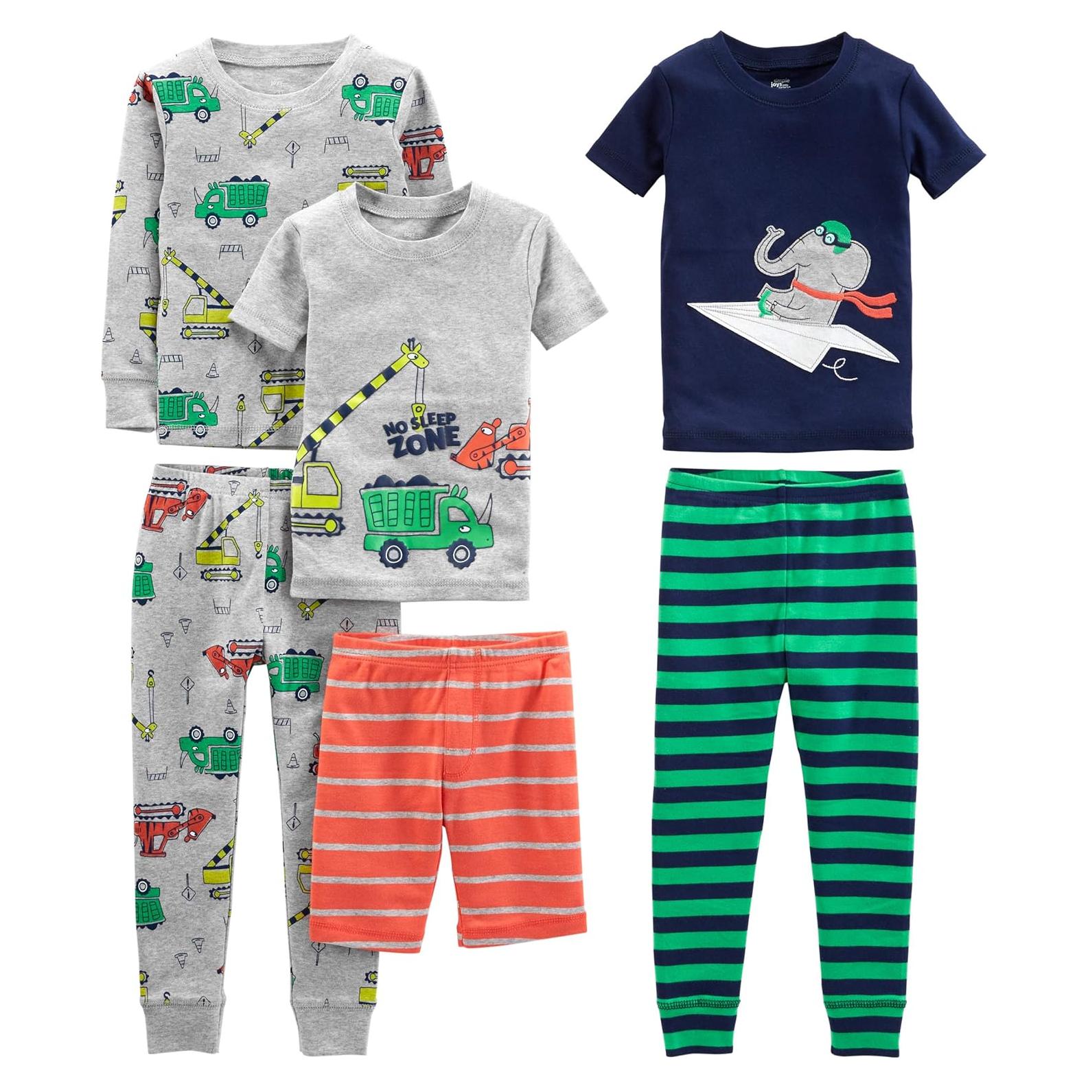 Conjunto de Pijama 6 Piezas Niños Alegrías Simples Carter's