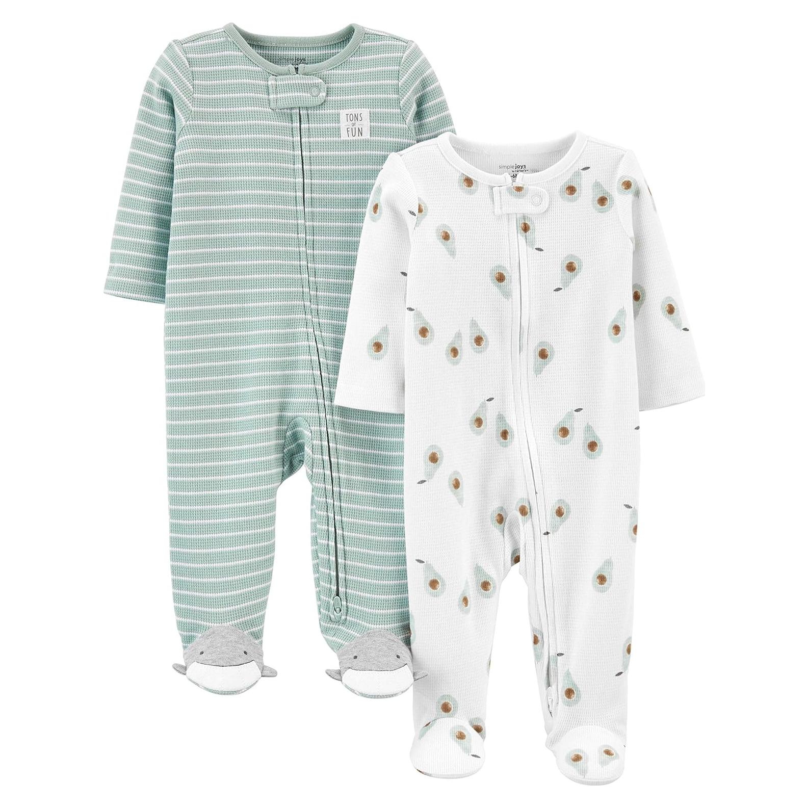 Pijama térmico unisex Carter's Simple Joys 3-6 meses 2 piezas