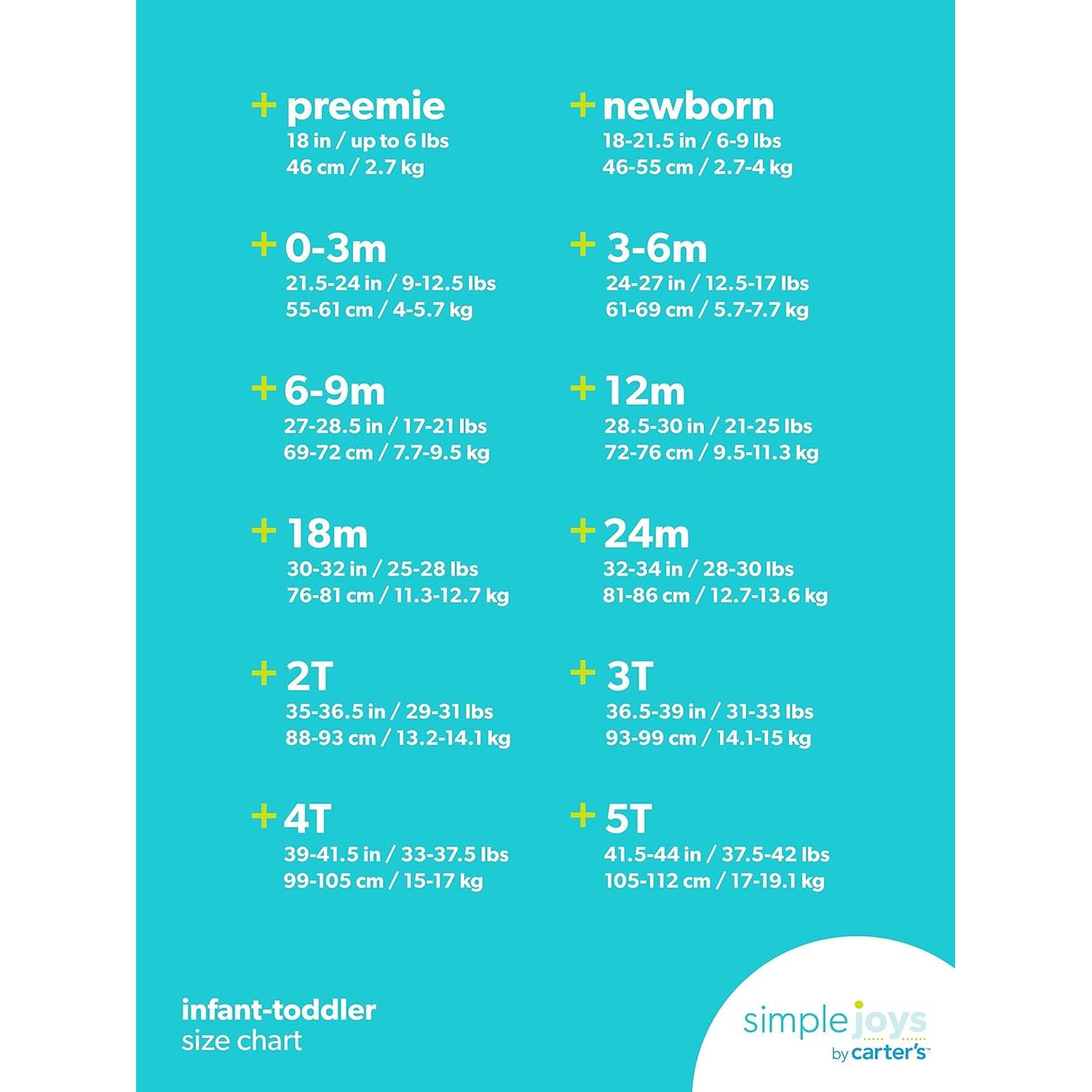 Conjunto de Juego 3 Piezas Carter's Simple Joys Bebé 18 Meses