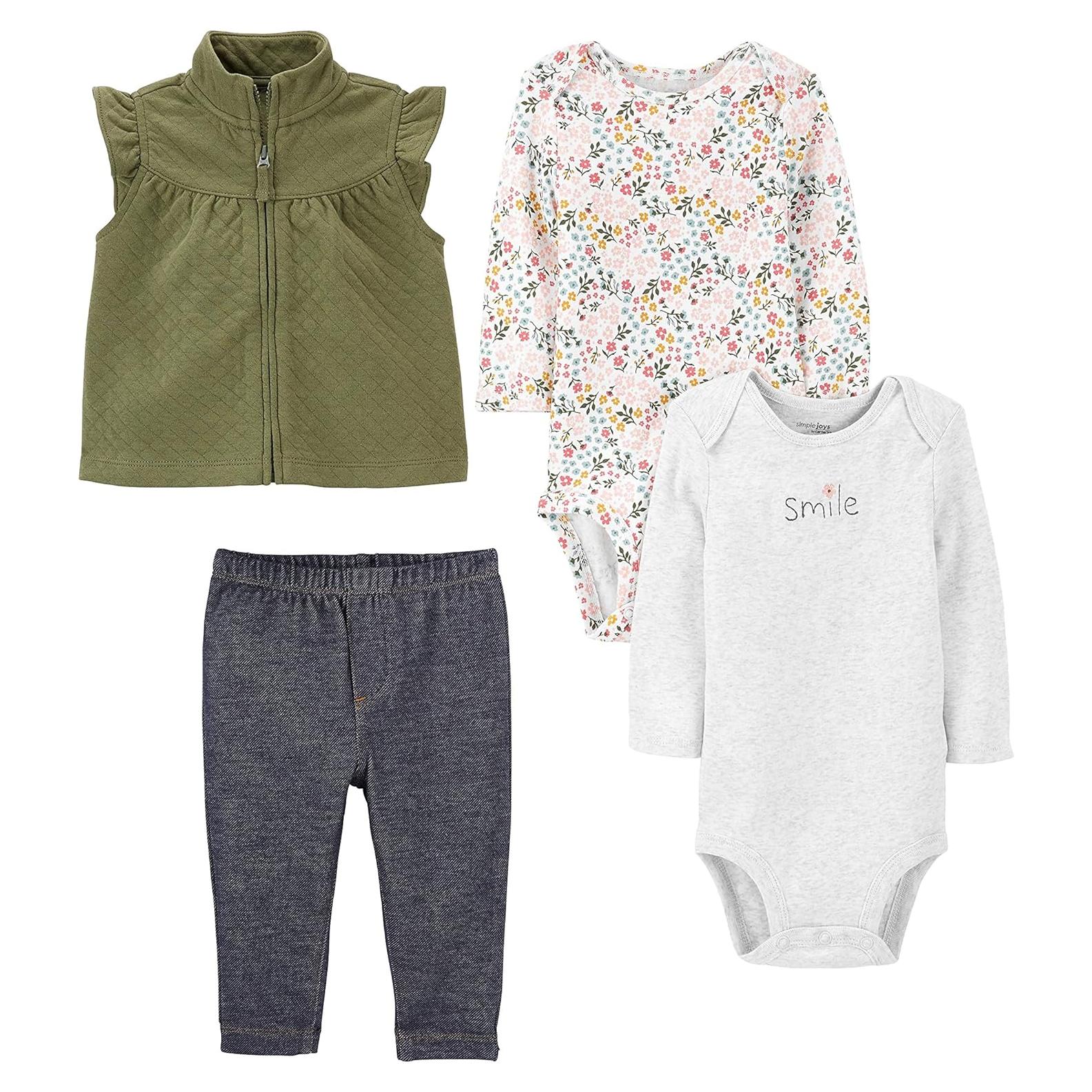 Conjunto de 4 Piezas para Niñas Bebé Carter's 24 Meses