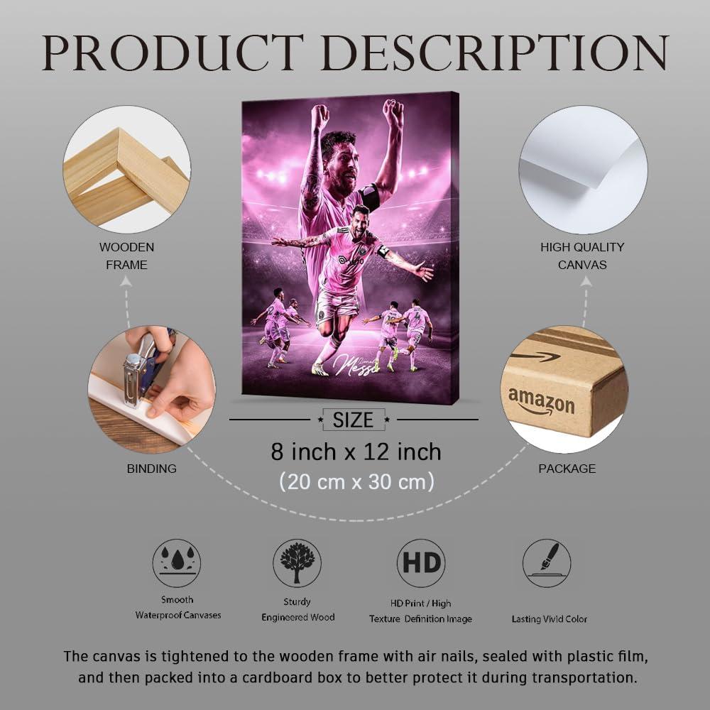 Póster Enmarcado Lionel Messi 20x30 cm Decoración Infantil