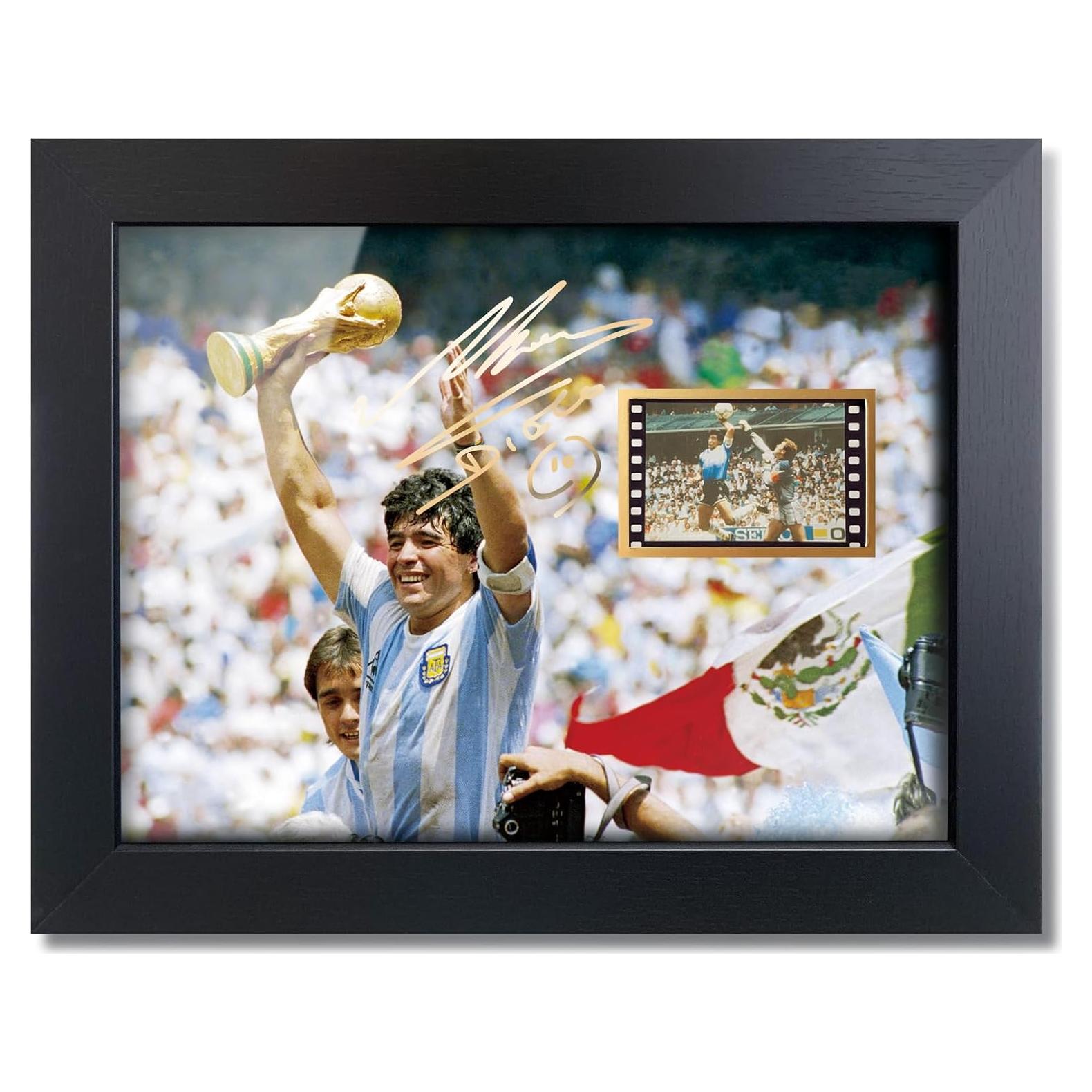 Póster Enmarcado Maradona Collage 20x15 cm Sufenvera