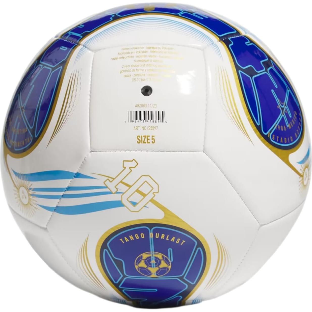 Balón de Fútbol Adidas Messi Club Tamaño 5 - Blanco/Azul