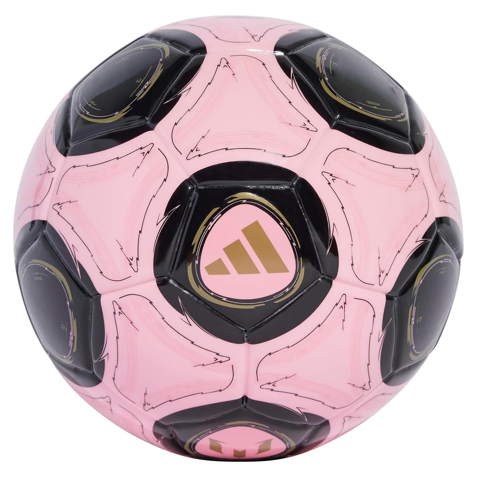 Balón de Fútbol Mini adidas Messi Rosa/Negro/Oro