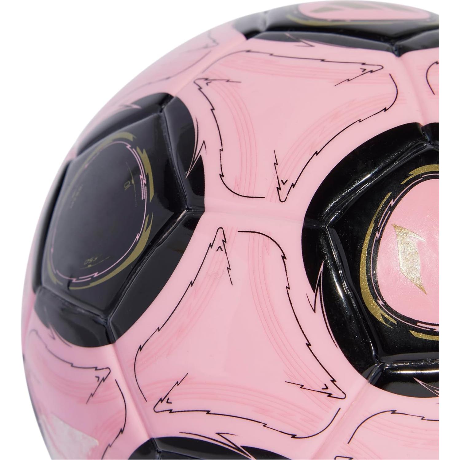 Balón de Fútbol Mini adidas Messi Rosa/Negro/Oro