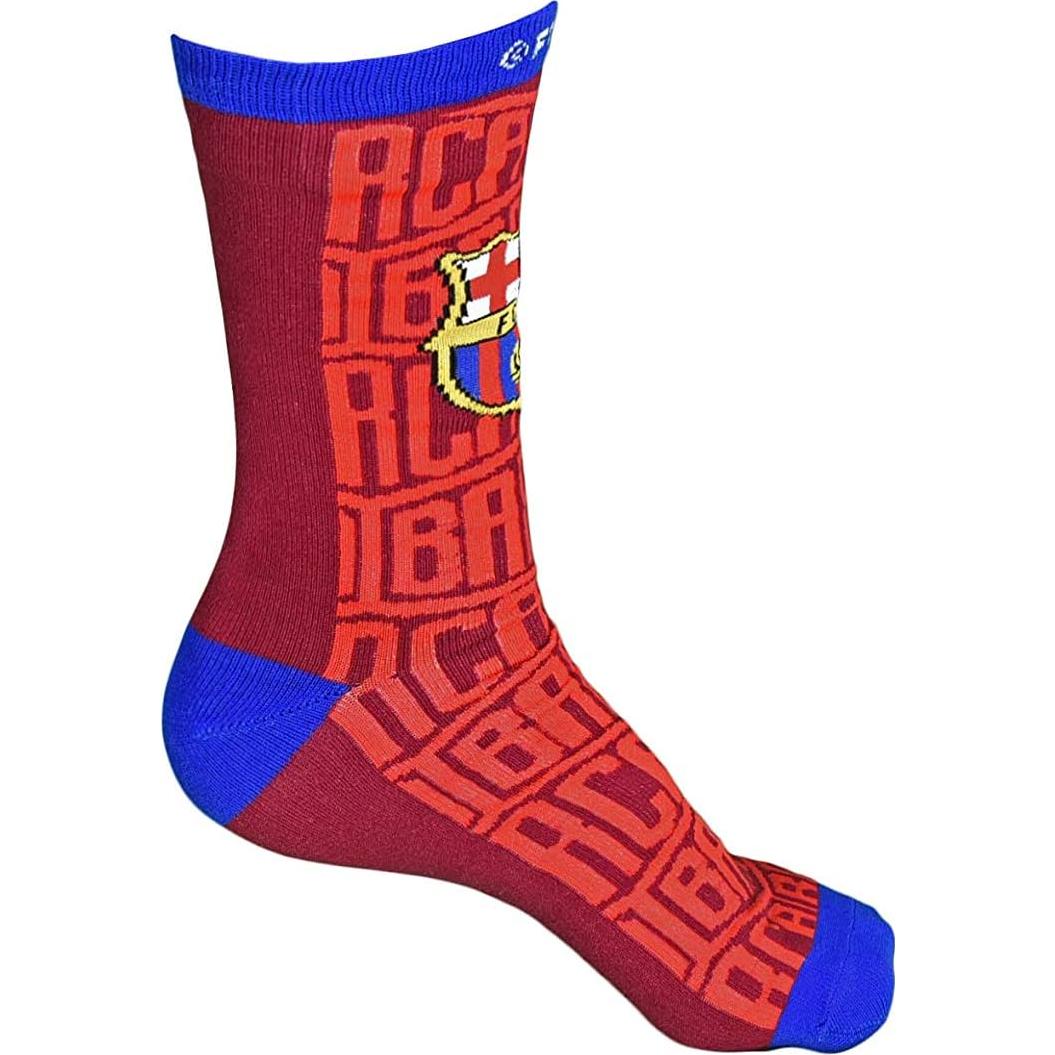 Calcetines oficiales FC Barcelona rojos talla 9-13 con logo