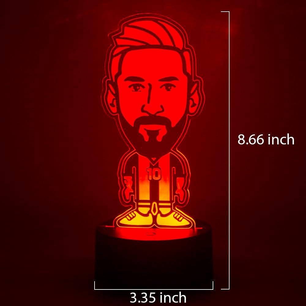 Lámpara 3D LED de Fútbol EXIGENT - 19x10 cm, 7 Colores