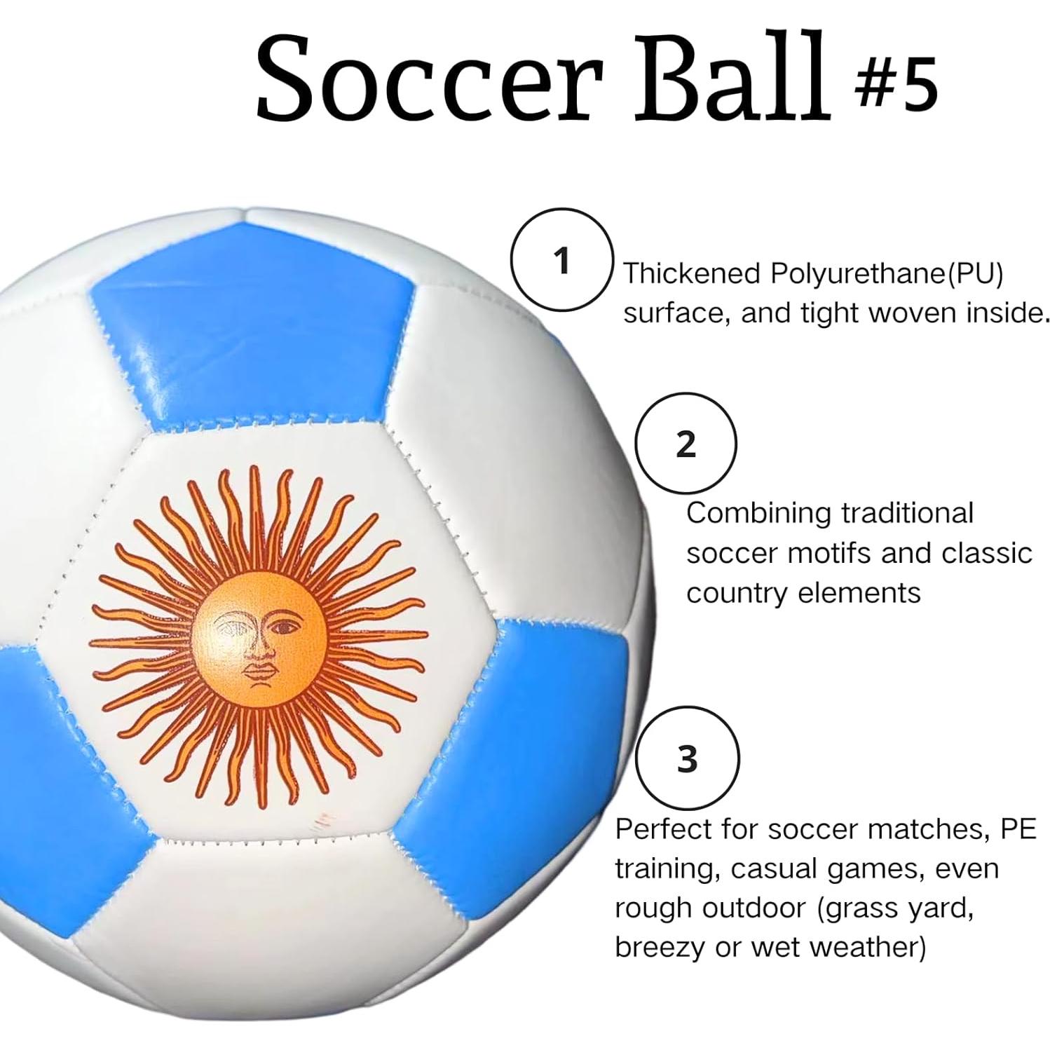 Balón de Fútbol Tamaño 5 Barkshord Poliuretano Azul