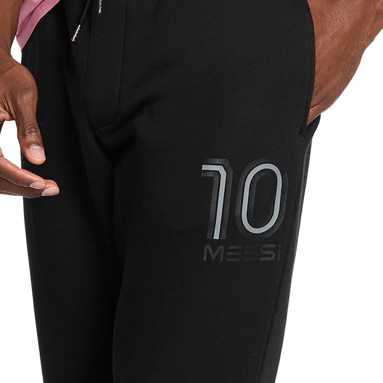 Pantalón de felpa Messi 10 para hombres, ajuste cómodo
