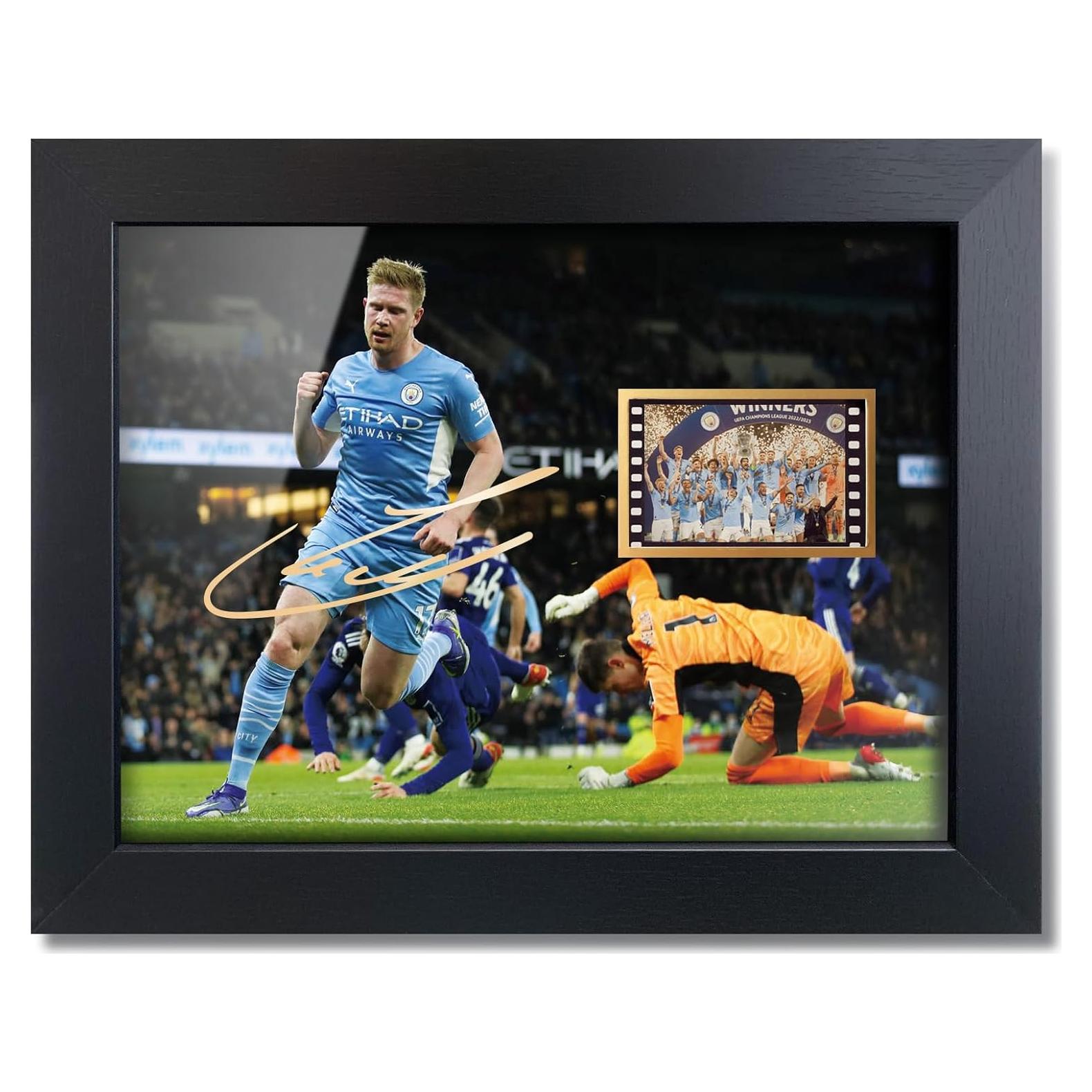 Póster Enmarcado Kevin De Bruyne 20x15 cm - Regalo Fútbol