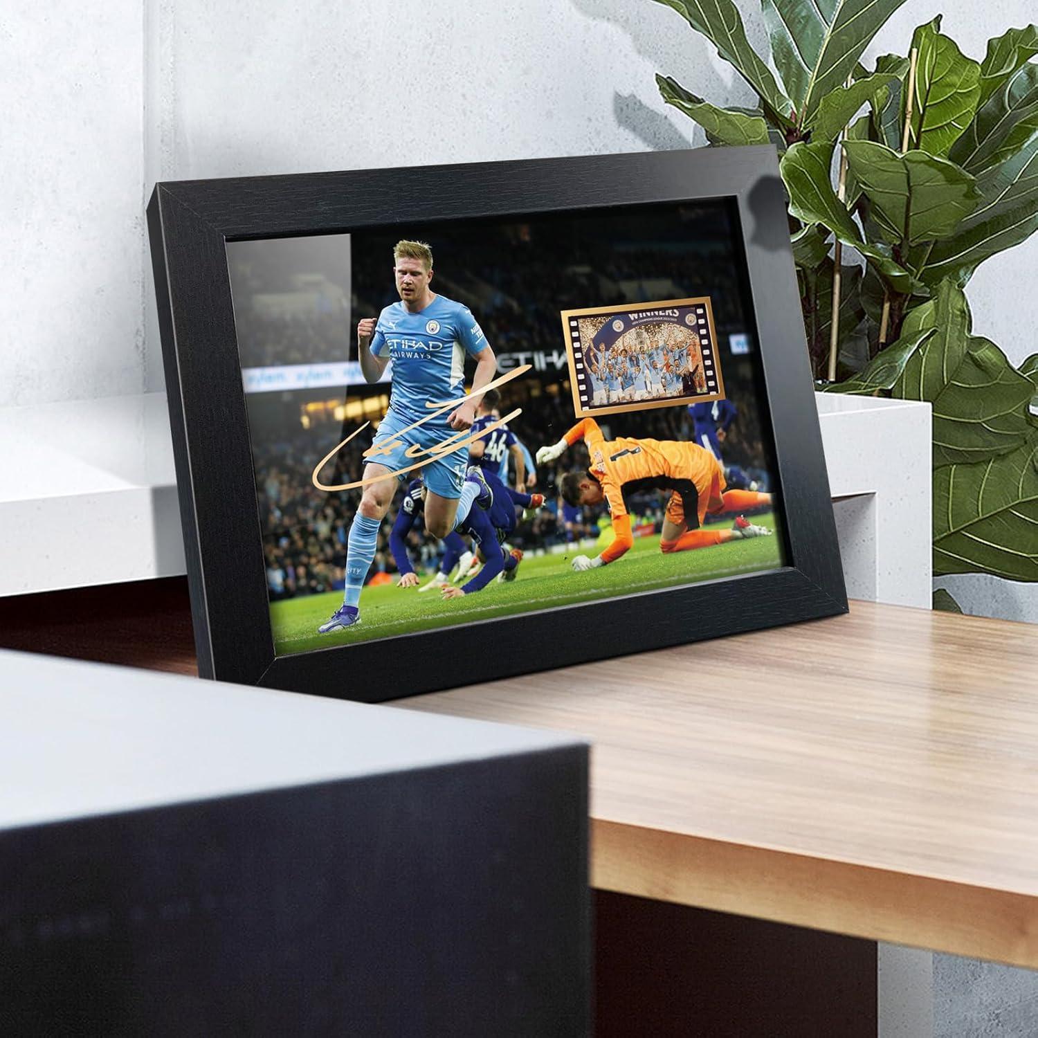 Póster Enmarcado Kevin De Bruyne 20x15 cm - Regalo Fútbol