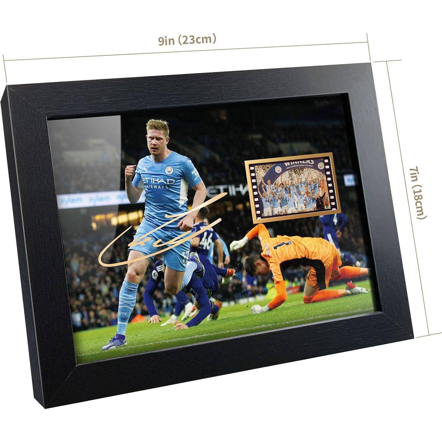 Póster Enmarcado Kevin De Bruyne 20x15 cm - Regalo Fútbol