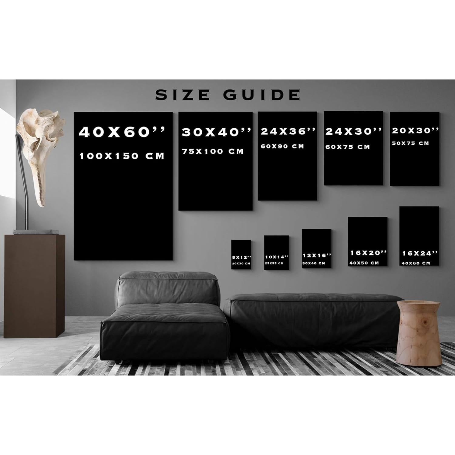 Póster de Ajedrez Messi vs Ronaldo en Lienzo 60x40 cm