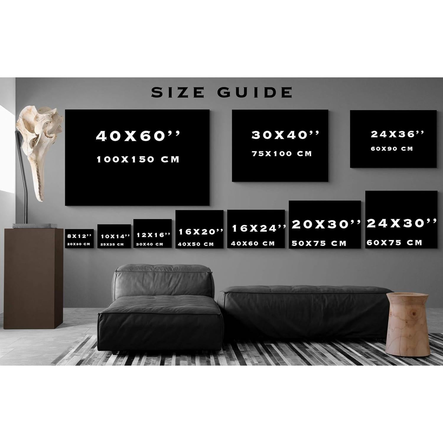 Póster de Ajedrez Messi vs Ronaldo en Lienzo 60x40 cm